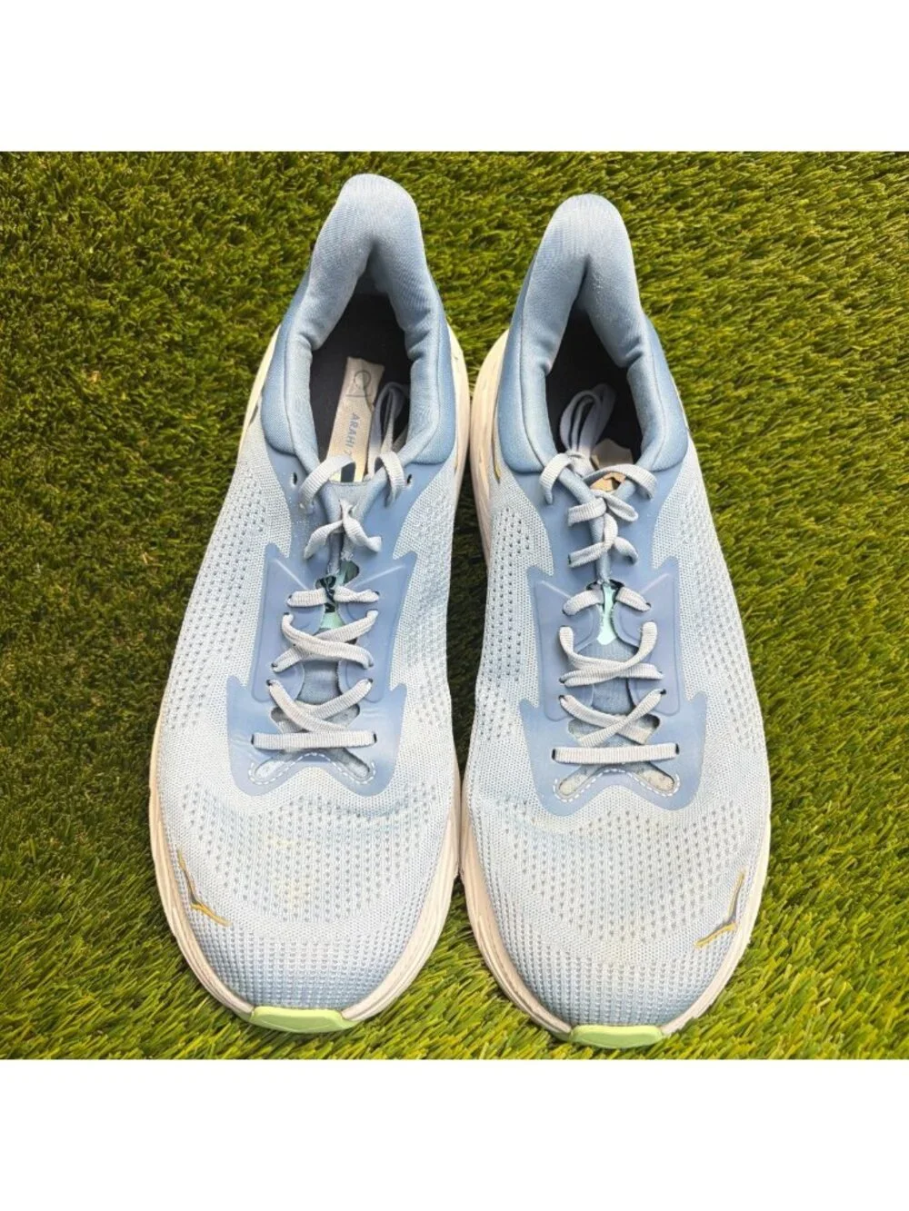 Hoka One One Arahi 7 Mens Size 12.5 Blue White Athletic Running Shoes Sneakers